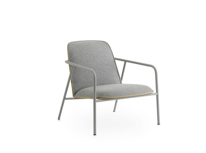 Pad Lounge Chair Low Grey Steel