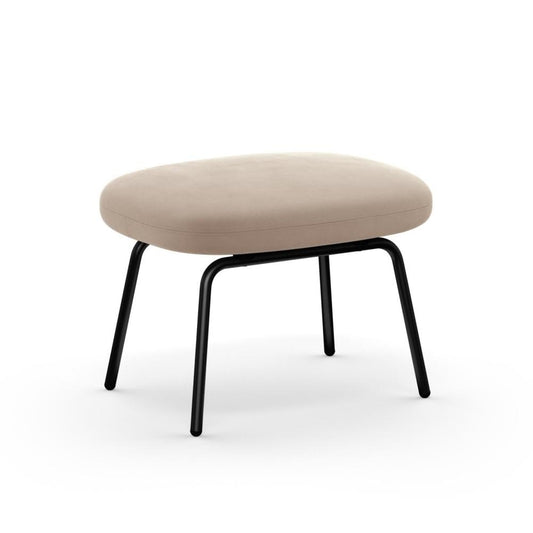 Era Footstool Steel Black