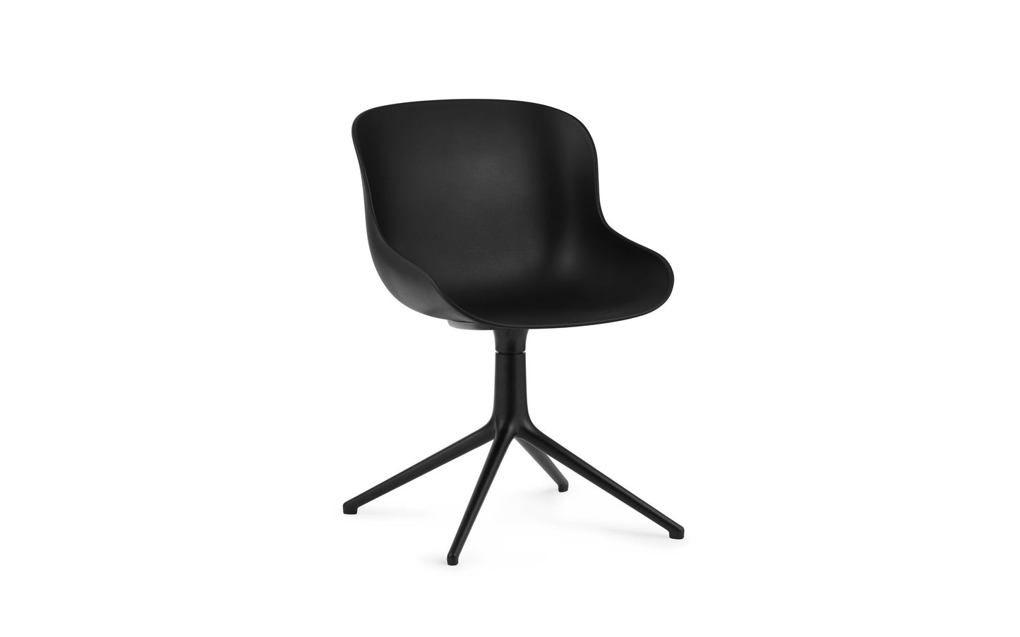 Hyg Chair Swivel 4L Black Alu