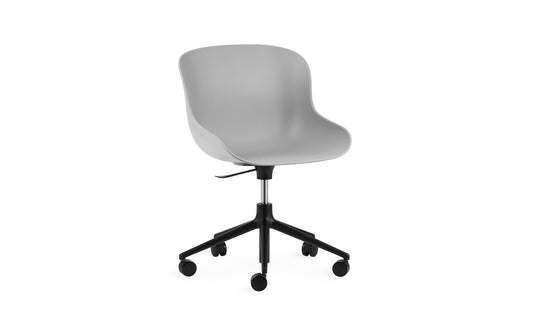 Hyg Chair Swivel 5W Gaslift Black Alu