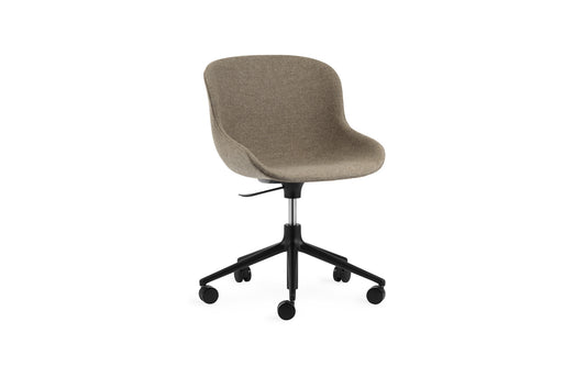Hyg Chair Swivel 5W Gaslift Full Upholstery Black Alu