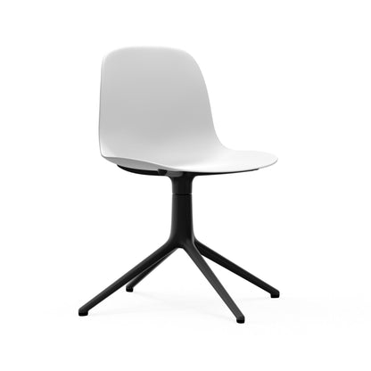 Form Chair Swivel 4L Black Alu