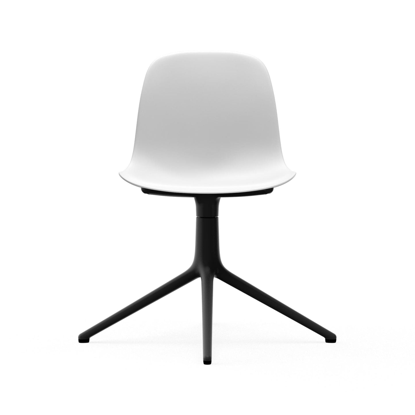 Form Chair Swivel 4L Black Alu