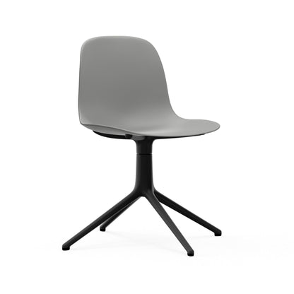 Form Chair Swivel 4L Black Alu