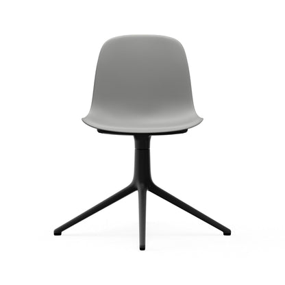 Form Chair Swivel 4L Black Alu