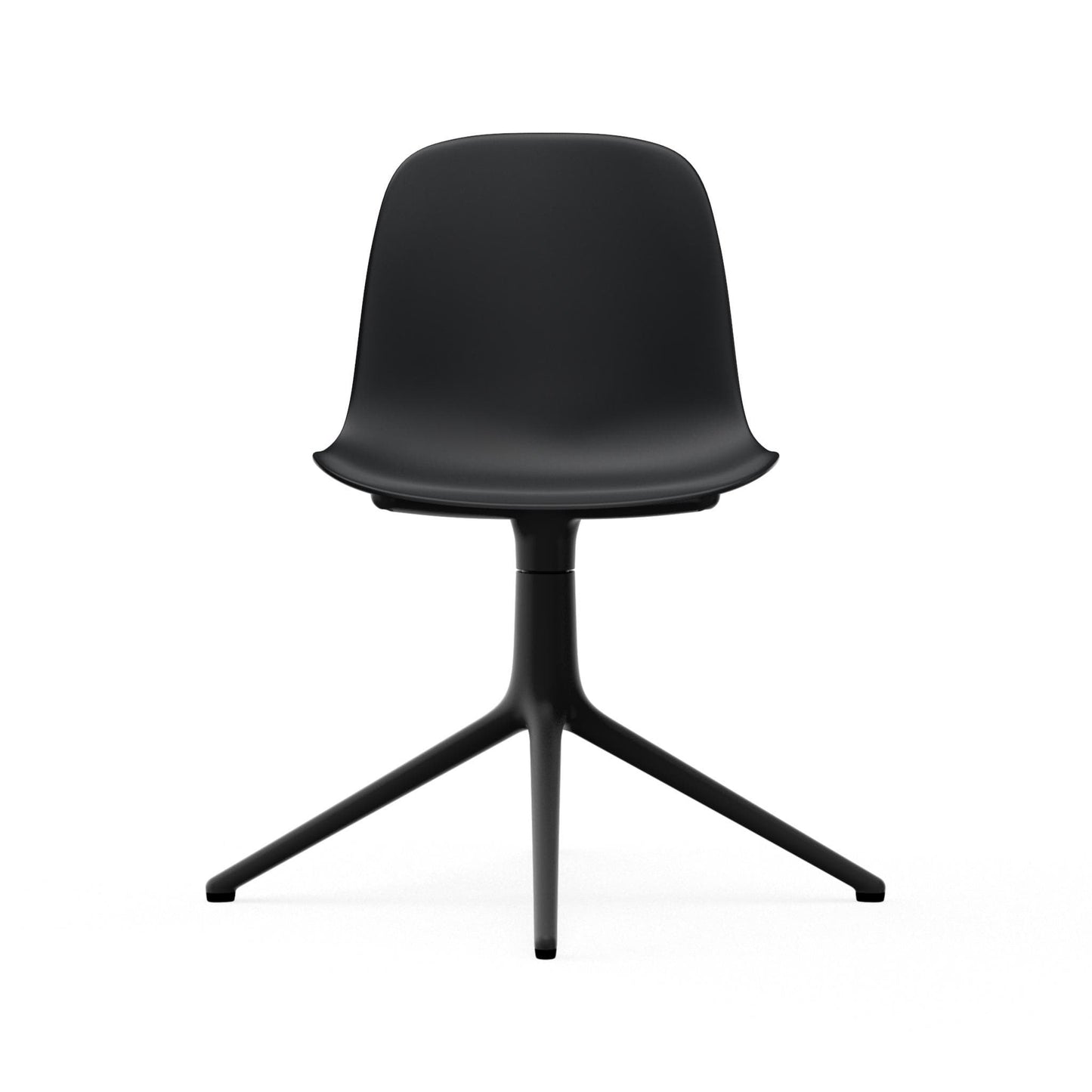 Form Chair Swivel 4L Black Alu