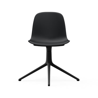 Form Chair Swivel 4L Black Alu
