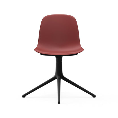 Form Chair Swivel 4L Black Alu