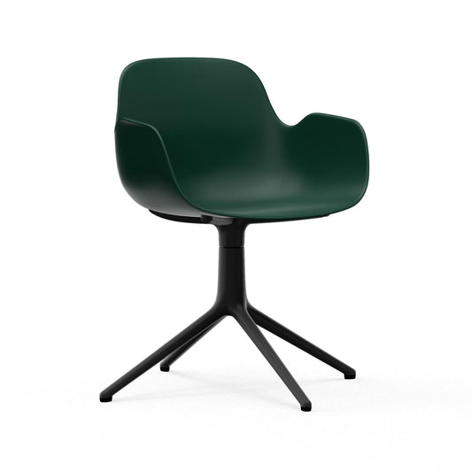 Form Armchair Swivel 4L Black Alu