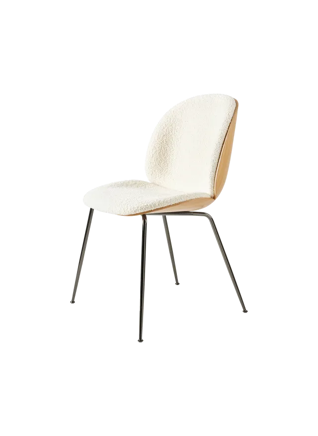 Beetle Dining Chair, 3D Veneer - Front Upholstered