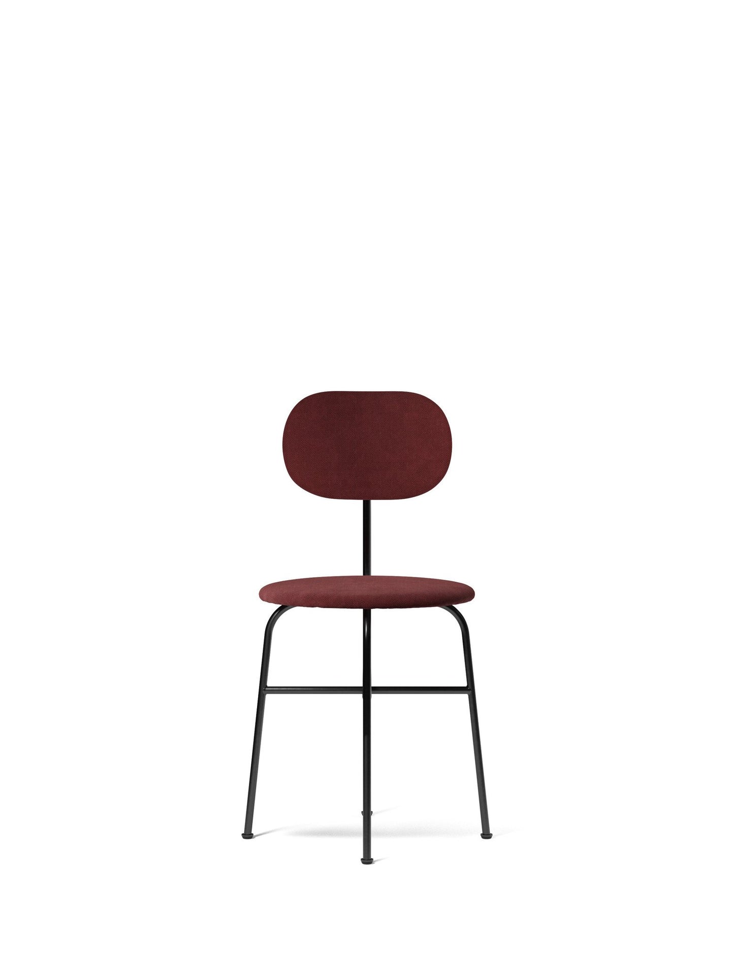 Afteroom Chair Plus, Dining Height, Black Steel Frame, Upholstered