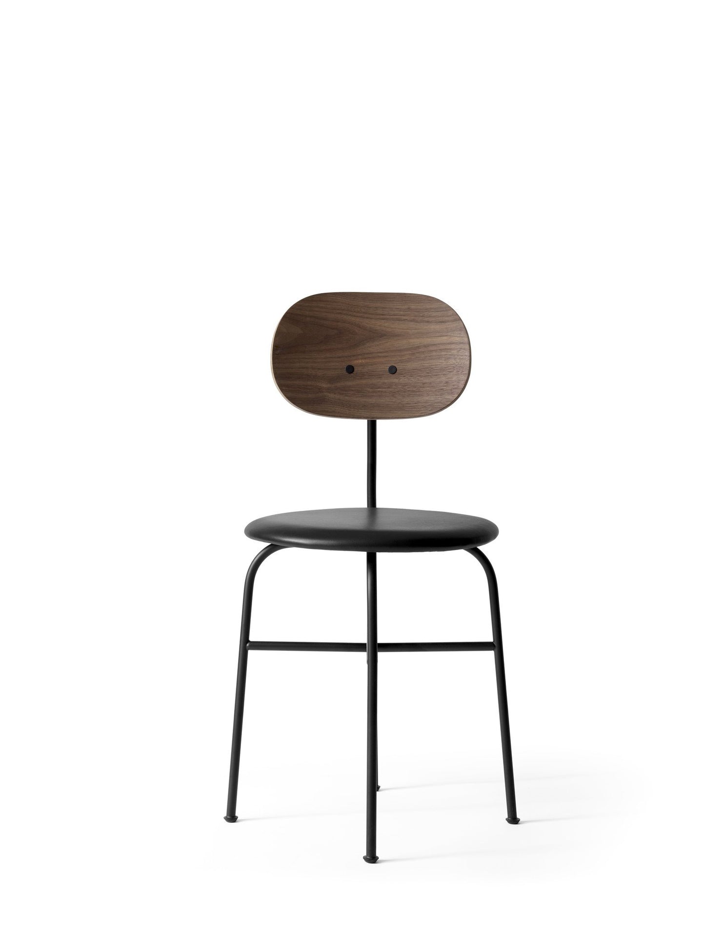 Afteroom Chair Plus, Dining Height, Black Steel Frame, Upholstered
