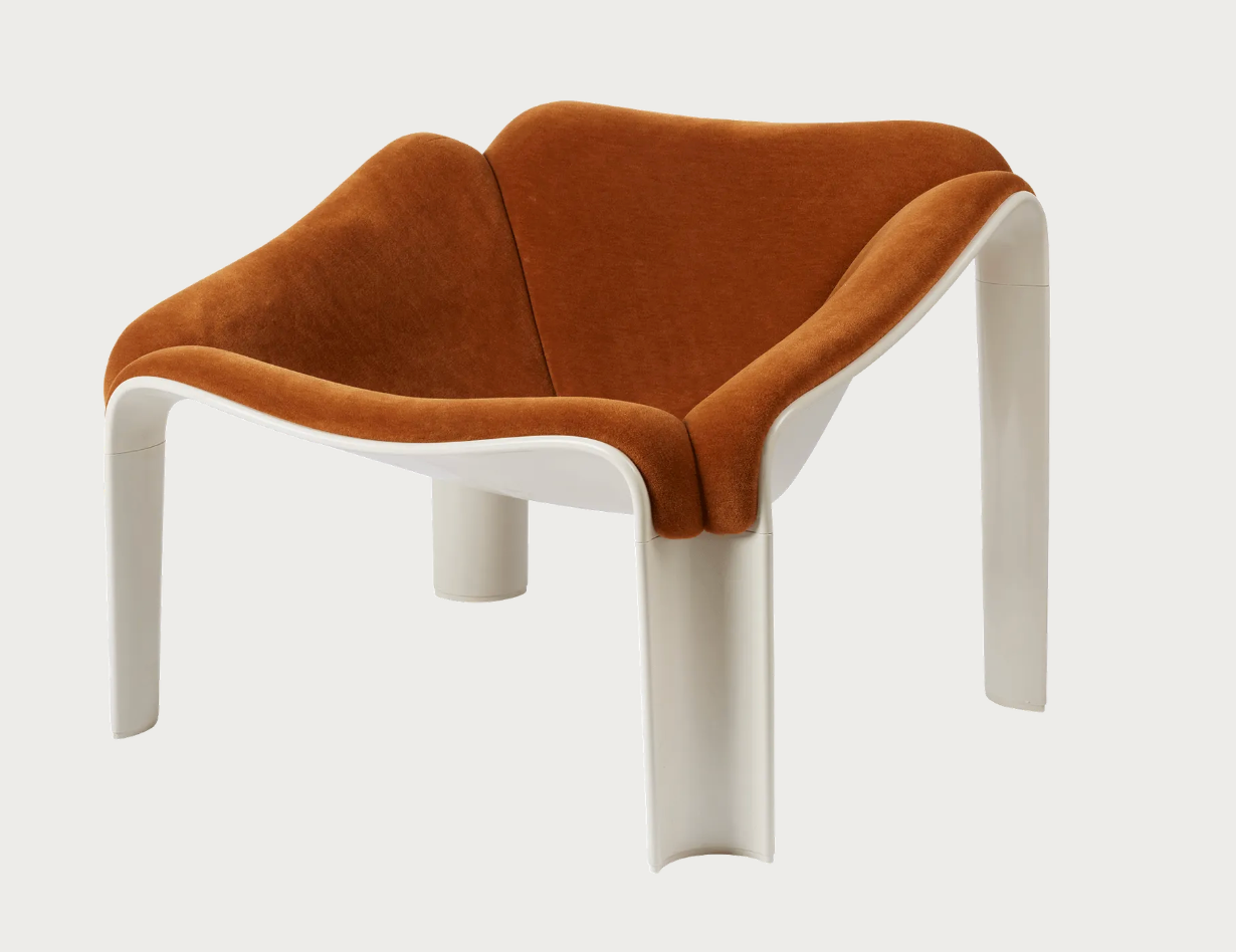 F300 Lounge Chair / Alpaca Alto, Dedar (021, Standard) / Base: Alabaster White