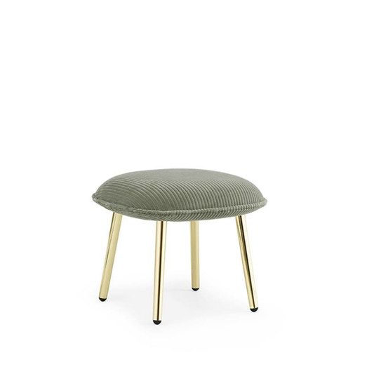 Ace Footstool Brass