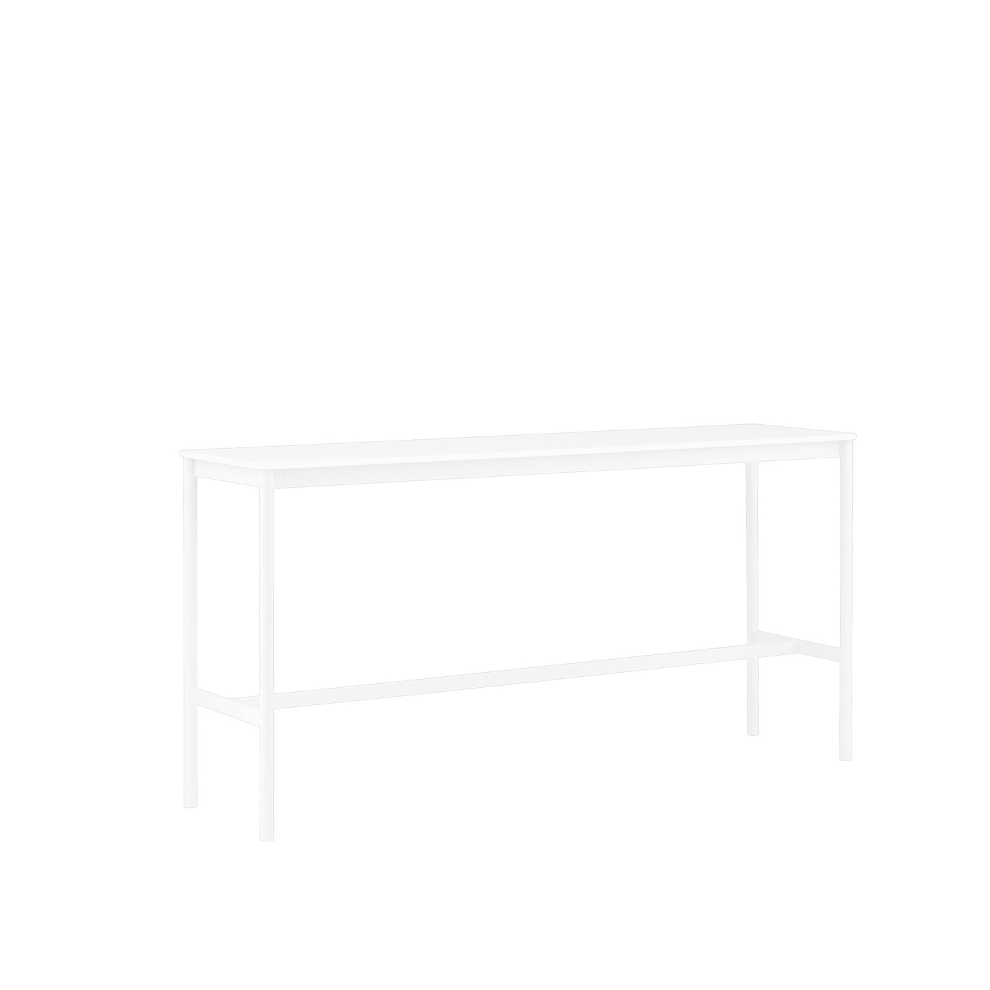 BASE HIGH TABLE / 190 X 50 H: 95 CM / 74.8 X 19.7 H: 37.4"