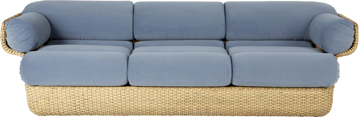 Basket Sofa - Fully Upholstered, 3-seater