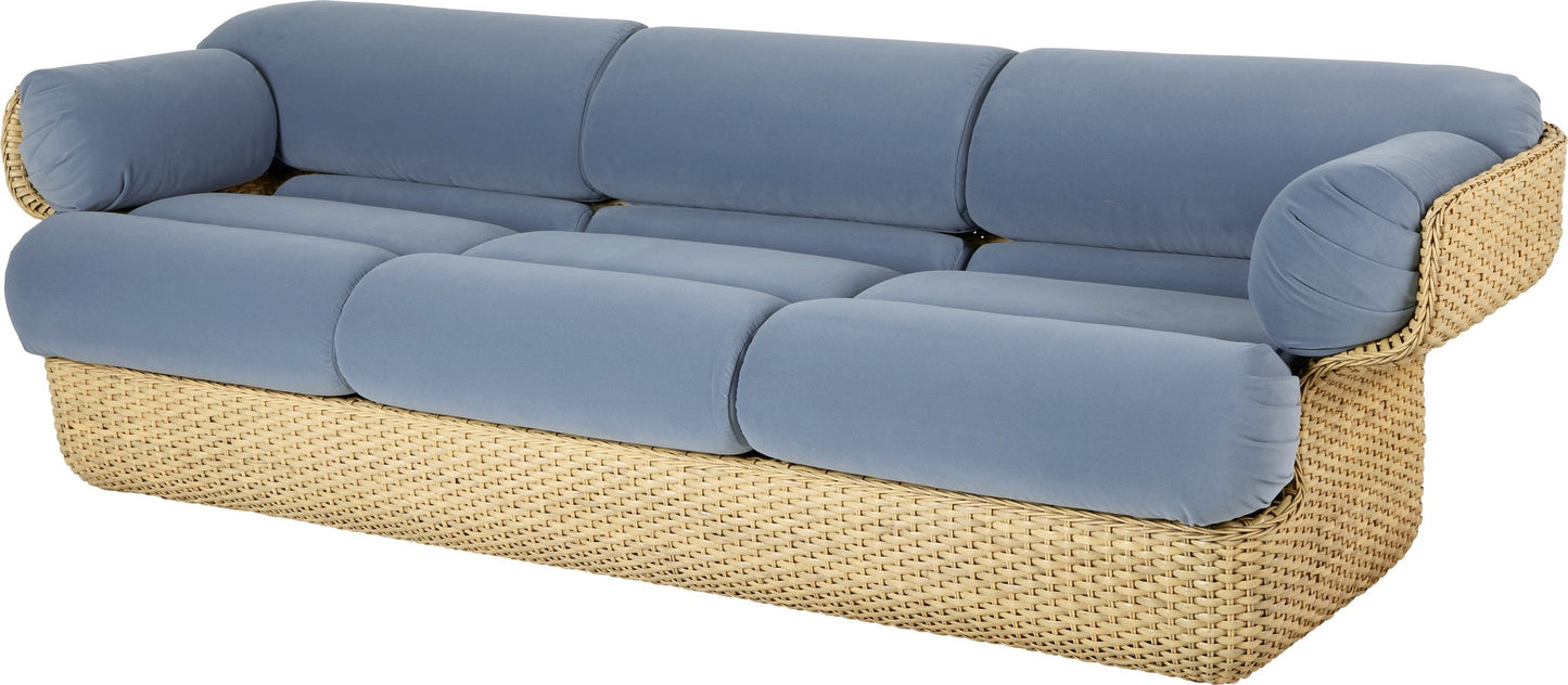 Basket Sofa - Fully Upholstered, 3-seater