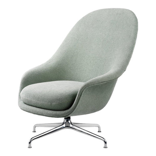 Bat Lounge Chair - Fully Upholstered, High back, 4-star base