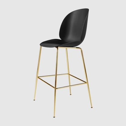 Beetle Bar Chair - Un-Upholstered, 75, Conic base, Antique Brass Base
