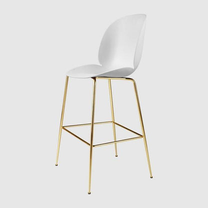 Beetle Bar Chair - Un-Upholstered, 75, Conic base, Antique Brass Base