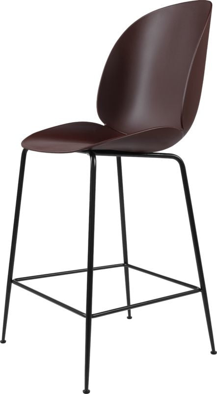 Beetle Counter Chair - Un-Upholstered, 65, Conic base, Black Matte Base