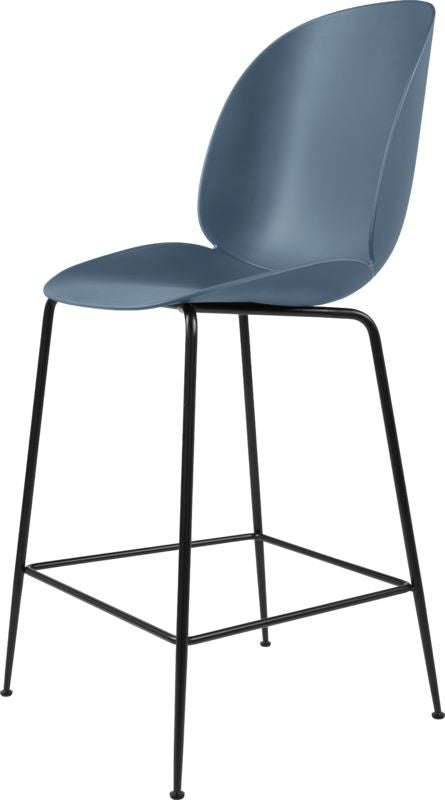 Beetle Counter Chair - Un-Upholstered, 65, Conic base, Black Matte Base