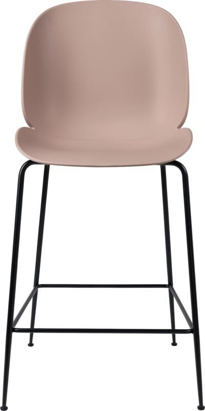 Beetle Counter Chair - Un-Upholstered, 65, Conic base, Black Matte Base