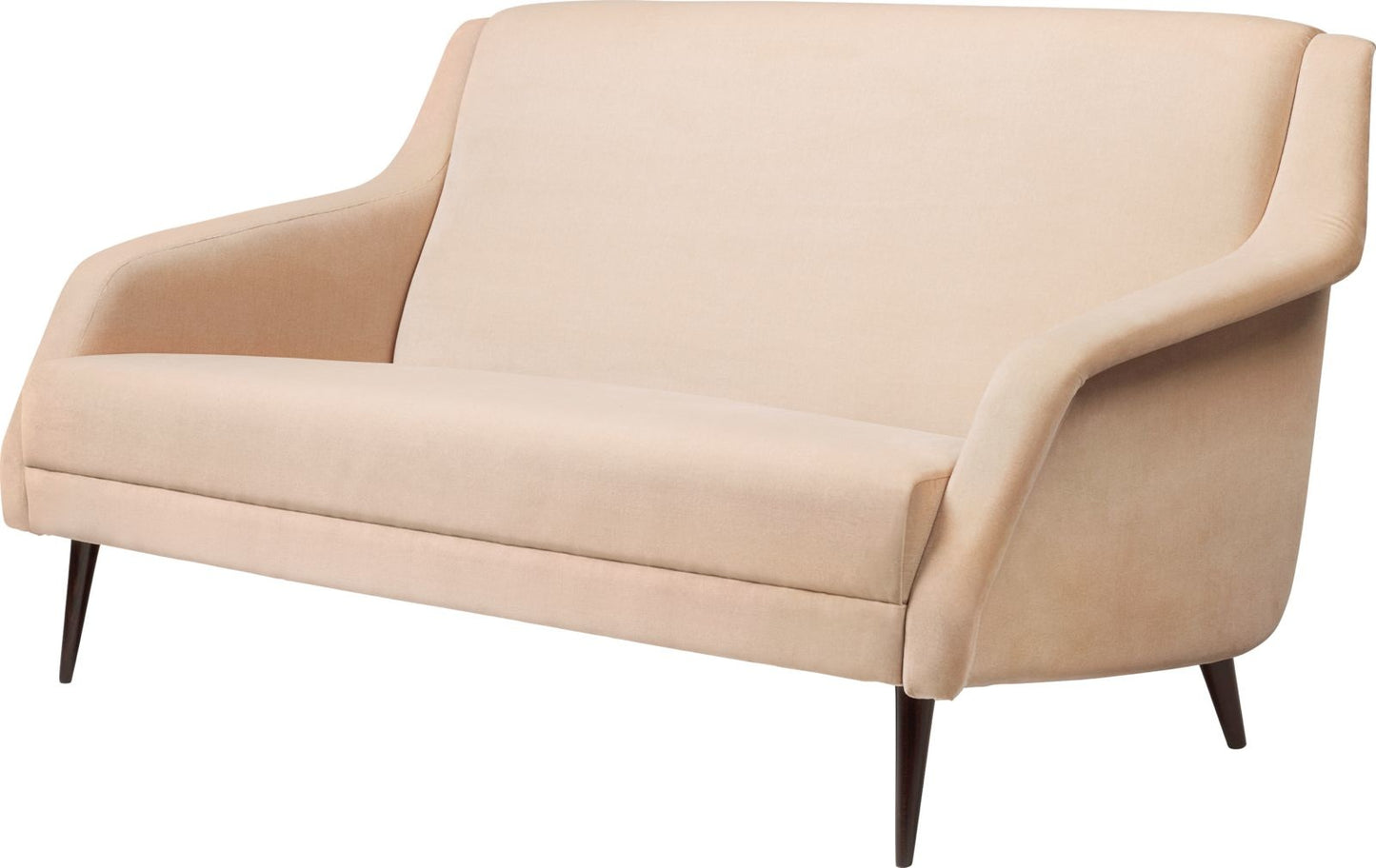 CDC.2 Sofa - Fully Upholstered, 143x82, Wood base, American Walnut