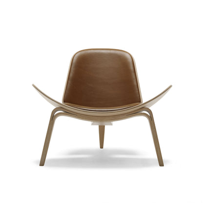 CH07 / SHELL CHAIR Leather (Oak)