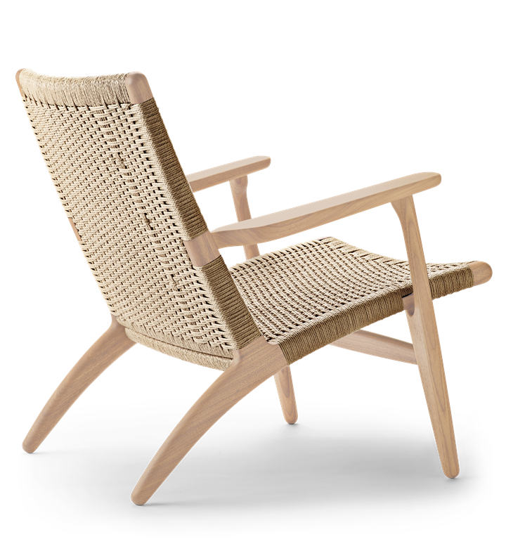 CH25 Lounge Chair Natural Cord