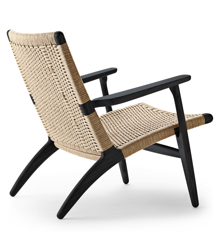 CH25 Lounge Chair Natural Cord