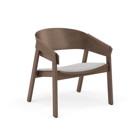 Cover Lounge Chair Upholstered Stained Dark Brown