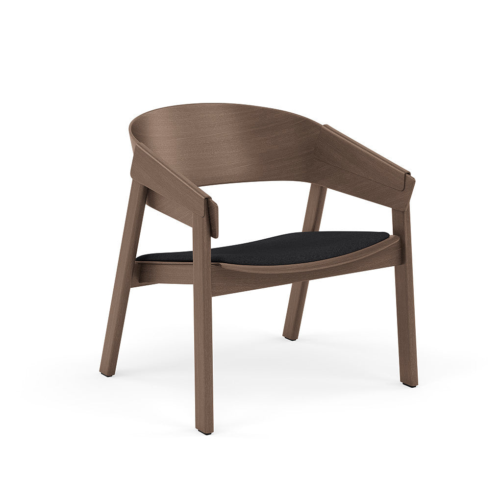 Cover Lounge Chair Upholstered Stained Dark Brown