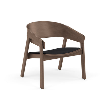 Cover Lounge Chair Upholstered Stained Dark Brown
