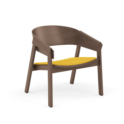 Cover Lounge Chair Upholstered Stained Dark Brown