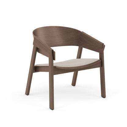 Cover Lounge Chair Upholstered Stained Dark Brown
