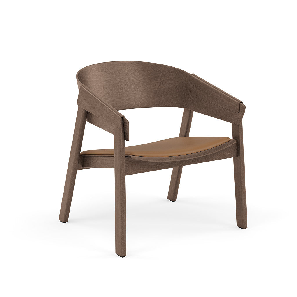 Cover Lounge Chair Upholstered Stained Dark Brown