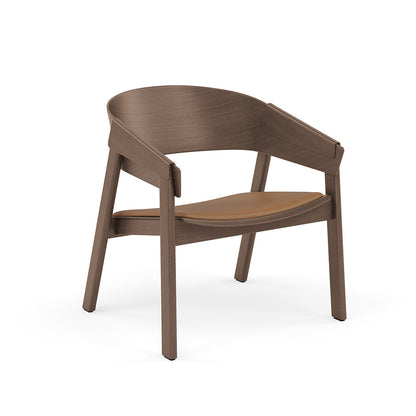 Cover Lounge Chair Upholstered Stained Dark Brown
