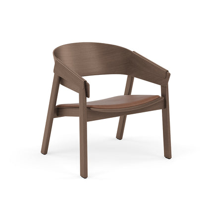 Cover Lounge Chair Upholstered Stained Dark Brown
