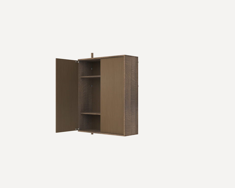 Shelf Library Dark Oiled Oak H1148