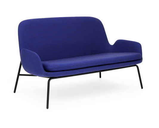 Era Sofa with Black Lacquered Steel Legs