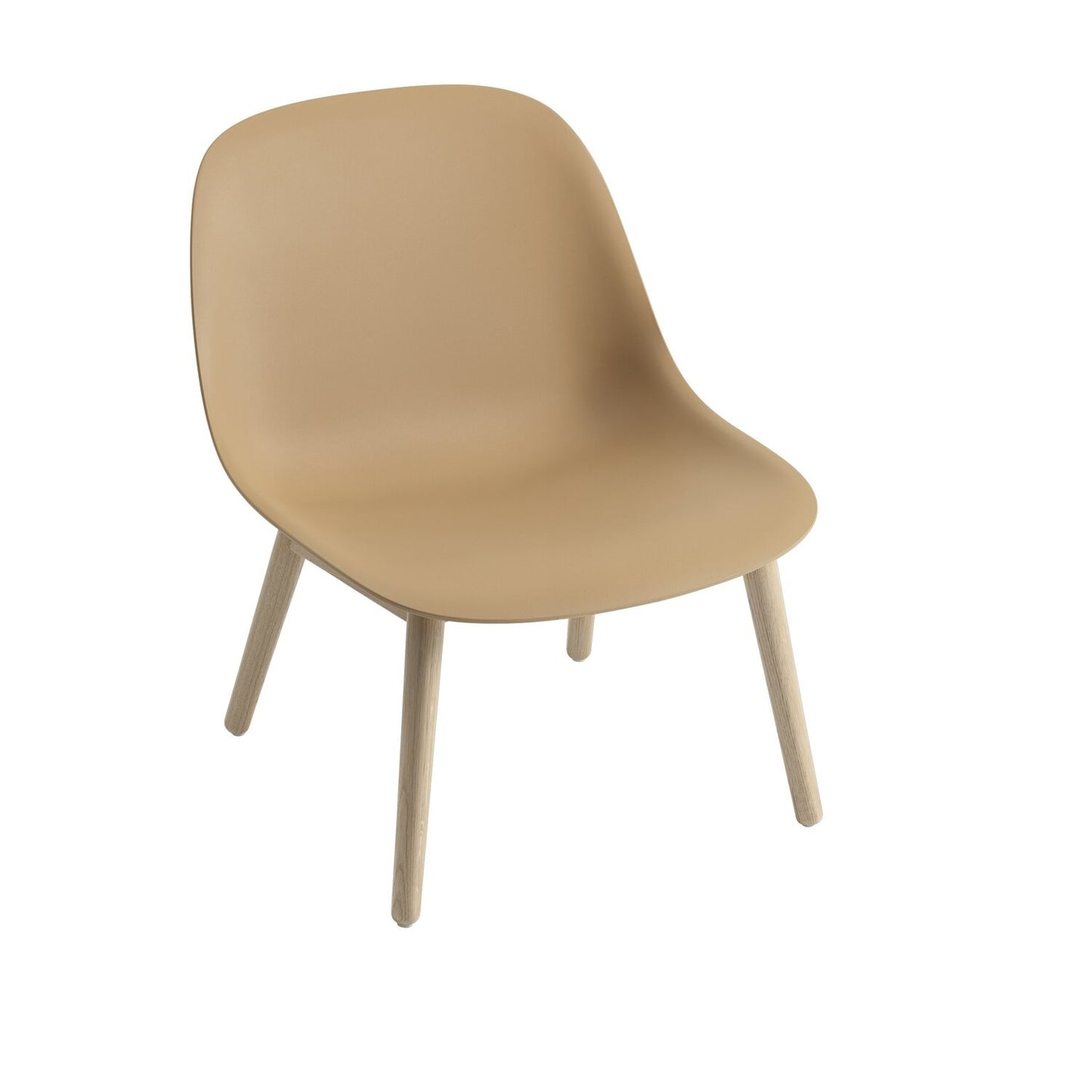 Fiber Lounge Chair / Wood Base