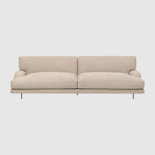 Flaneur Sofa - Fully Upholstered, 2.5-seater, Black Matt Base