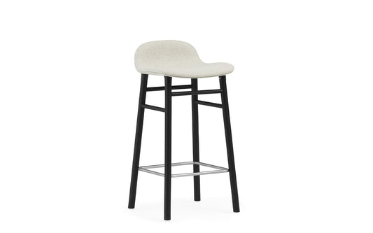 Form Barstool 65 cm Full Upholstery Black Oak
