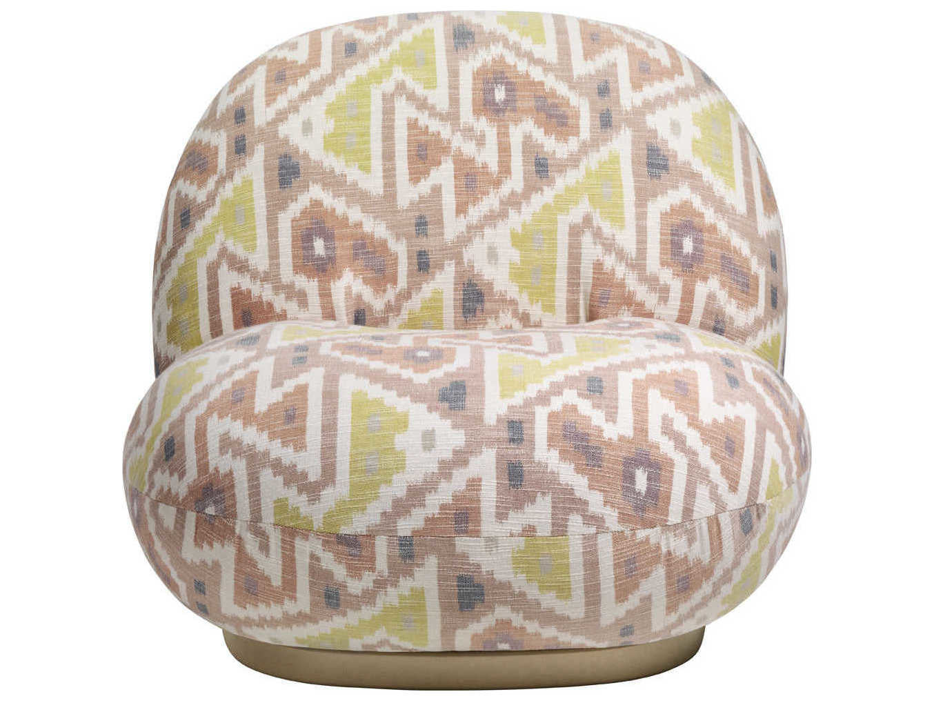 Pacha Lounge Chair - Fully Upholstered, Pearl Gold