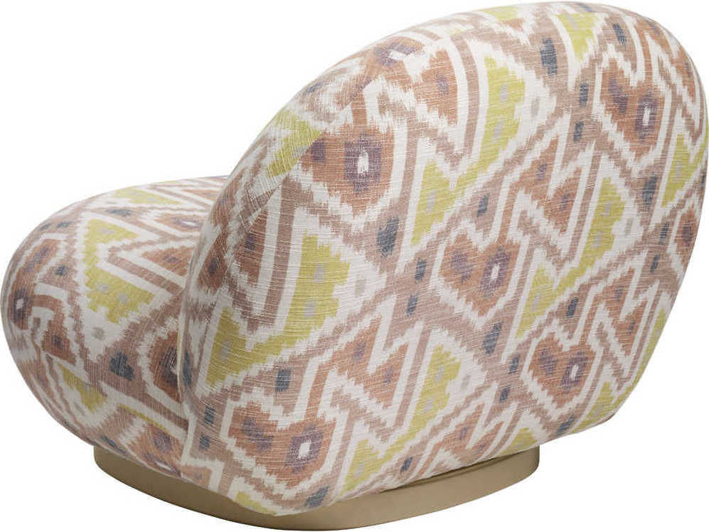 Pacha Lounge Chair - Fully Upholstered, Pearl Gold
