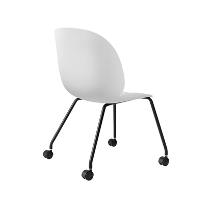 Beetle Meeting Chair - Un-Upholstered, 4 legs w. castors