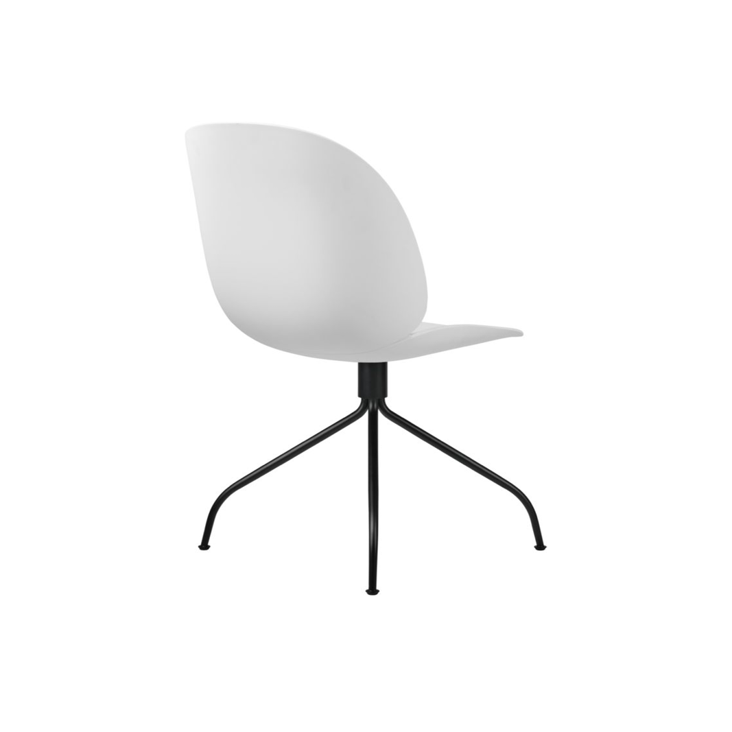 Beetle Meeting Chair - Un-Upholstered, Swivel Base, Black Matte Base