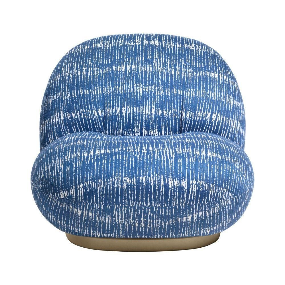 Pacha Lounge Chair - Fully Upholstered, Pearl Gold