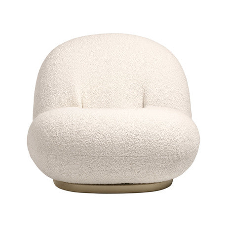 Pacha Lounge Chair - Fully Upholstered, Pearl Gold